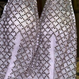 Gianni Bini Purple Sequin Maxi Gown